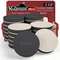 Yelanon Furniture Sliders, 20 pcs-2 1/2” Round Self-Adhesive Furniture Sliders for Hardwoods Floors, Heavy Duty Movers Sliders, Reusable Furniture Moving Pads, Floor Protectors for Carpet - size: 20pcs 2.5"