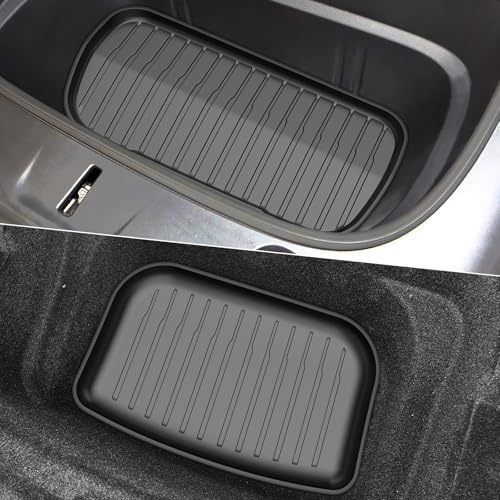 Pawtein 6-Piece TPE Floor Mats Compatible with 2025-2026 Model Y Juniper | Flexible, waterproof, stain-proof, anti-slip, easy-clean interior liners - size: Compatible with 2025-2026 Juniper (6-Piece Set)