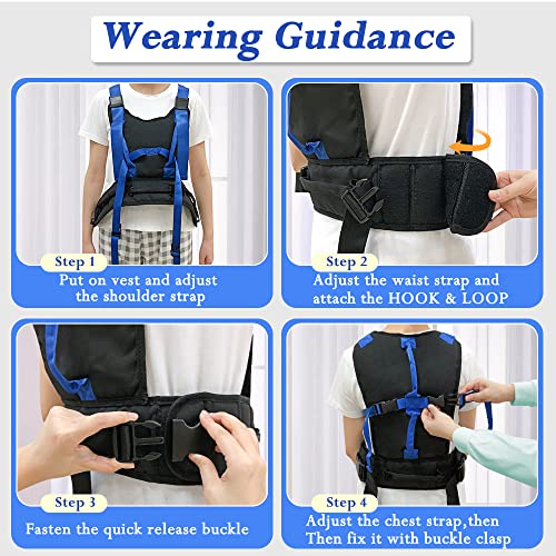 Gait Belt for Senior Transfer Belt Gait Belt with Handles Lift Standing Aids & Supports Physical Therapy Belt Walking Patient Parkinson, Pediatric Elderly Aids for Living