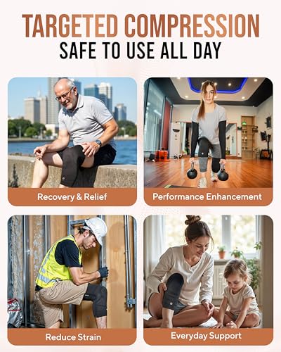 TheraCopper Copper Knee Brace for Men & Women (2 Pack) — Non-Slip Compression Copper Knee Sleeve for Arthritis, Knees Pain Relief, Swelling, Anti inflammatory and Recovery Support (X-Large) - size: X-Large