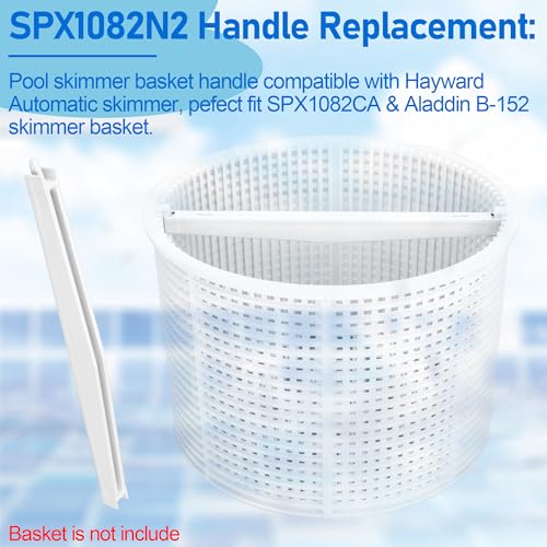 Pool Skimmer Basket Handle Replacement for Hayward Automatic Skimmers, SPX1082N2 Pool Handle Compatible with Hayward SP1082 SP1083 SP1084 SP1085 SP1086 Skimmer Basket - Inground Pool Skimmer Parts