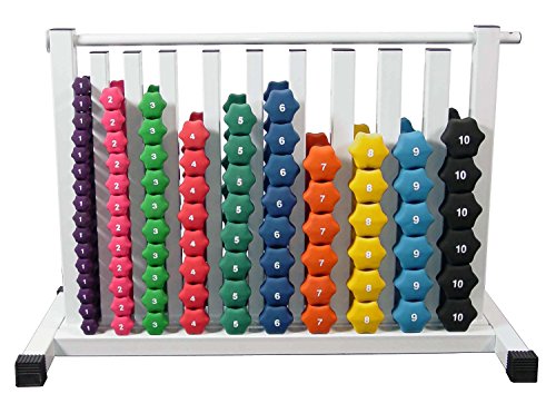 Ader Neoprene Dumbbell Set w/Rack - color: Multi-color,White