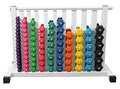Ader Neoprene Dumbbell Set w/Rack - color: Multi-color,White
