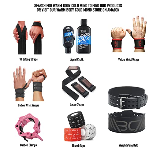 WARM BODY COLD MIND Leather Weight Lifting Belt 4" Adjustable Belt with Buckle for Workout, Squats, Gym, Powerlifting, Olympic Weightlifting, Strength Training. Waist/Back Support - size: XXX-Large
