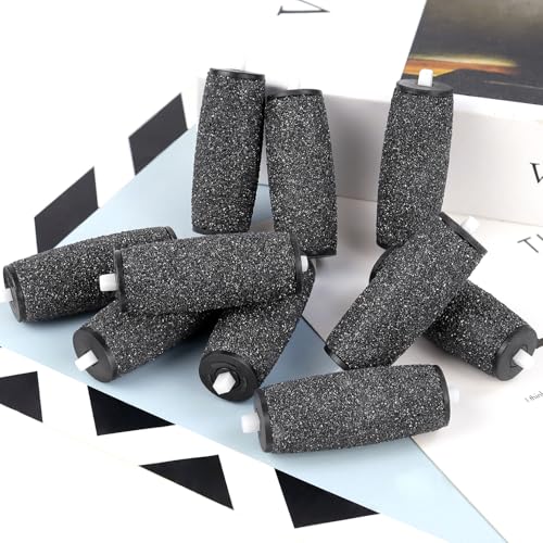 12 Pack Replacement Roller Refill Heads Compatible with Amope Pedi Refills Electronic Foot File (12 Extra Coarse) - color: 12 Extra Coarse
