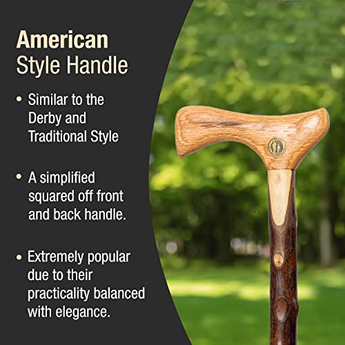 Brazos Wooden Walking Canes for Men and Women, Stable Walking Sticks for Seniors, Made in The USA - size: 34 Inch, style: American Hardwood