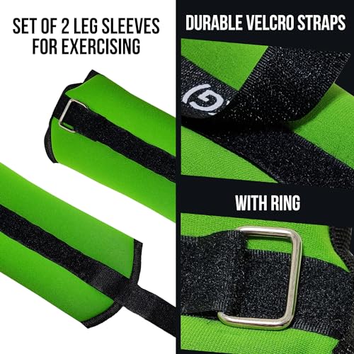 FUXION Adjustable Ankle Weights 1.5/2.0/2.5 lbs Pair, Fully Adjustable for Ankle Wrist Arm or Leg, for Training Warm-up Pilates Gym Accessories - size: set 2 pz 1.5lb
