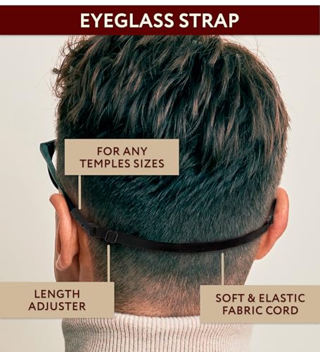 Nose Pads for Glasses Anti Slip - 0.5 mm Eye Glasses Nose Pads Non Slip - 6 Pairs Glasses Stoppers Nose Grip - Eyeglasses Nose Grips (Black Black Strap) - color: Black Black