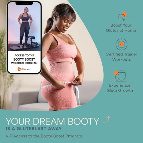 Lifepro Hip Thrust Machine – Adjustable Glutes Workout Equipment for Home – GluteBlast Foldable Booty Builder, Sissy Squat Machine, Thrust Glute Bench, Home Gym Glute Workout - style: Gluteblast