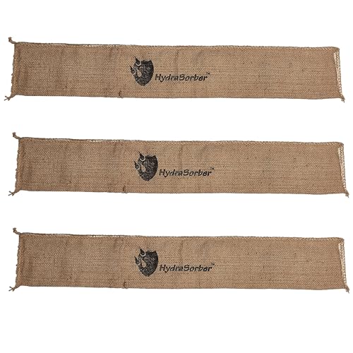 HydraSorber - Sandless Sandbags - Water Absorbent Flood Barrier - size: 4 Foot Length (3 Pack)