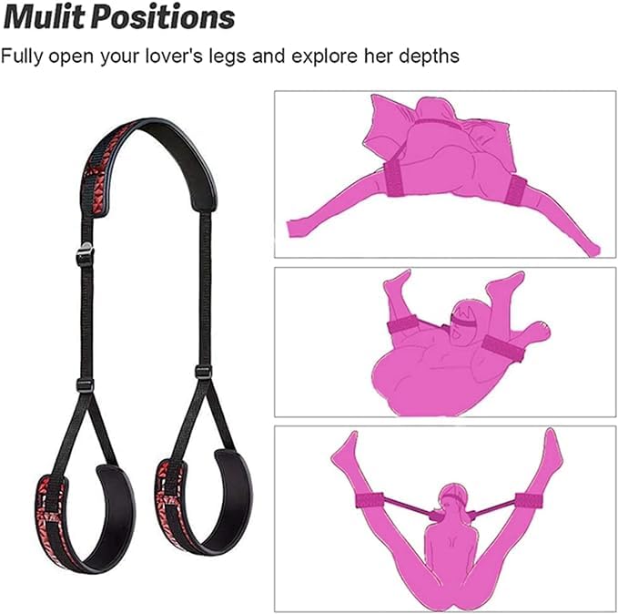 Sex Bondage Legs Restraints Thigh Sling with Adjustable Straps for Couple Sex Toy BDSM Restraints Harness Open Legs Spreader Sexy Toys for Couples Sweater Yoga ZHCH-Of15