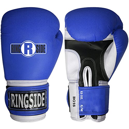 Ringside Pro Style Boxing Training Kickboxing Muay Thai Sparring Gloves - color: Blue, size: Large-X-Large