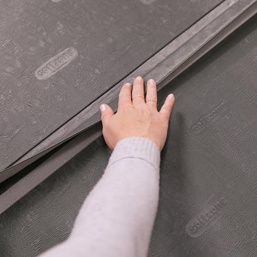 ECR4Kids SoftZone 4-Section Rainbow Runway Activity Mat, Folding Playmat, Contemporary - color: Contemporary