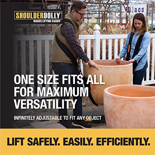 Shoulder Dolly Moving Straps - Lifting Strap for 2 Movers - Move, Lift, Carry, And Secure Furniture, Appliances, Heavy, Bulky Objects Safely, Efficiently, More Easily Like The Pros - LD1000 - size: 1 Pack