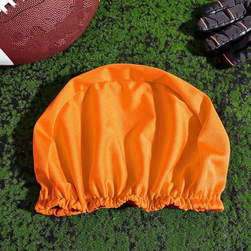 Ramede Football Helmet Covers for Practice Scrimmage Cap Helmet Cover Scrimmage Cap for Youth Adult Football Hockey Training Accessories 10.4 Inch in Diameter - color: Orange, size: Regular Style