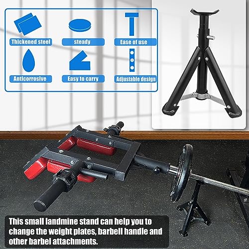 Viking Press Landmine Handle for 2-Inch Barbell, Hack Squat T-Bar Row Attachment Strength Training Accessories, Shoulder Press Landmine Attachment Equipment - color: Style K