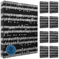 Music Folder Sheet Bulk 9 Pack Music Folders Binder Music Choral Storage Holder Band Folder (Staff Notation, 9p) - size: 9 Pack