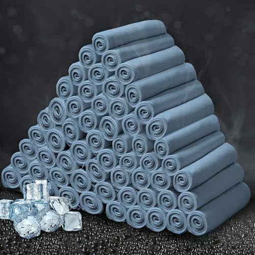 Honoson Cooling Towel Bulk - Neck & Face Cool Chilly Towels Microfiber Breathable Sport Sweat Rag for Gym, Yoga, Travel, Camping, Running, Outdoor - color: Haze Blue, size: 32"x12"