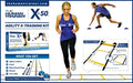 The Human Trainer X-50 Agility X-Training Kit (Includes: 2X 9 Foot Agility Ladders, 10x X-Training Cones, X2 DVDs, Full Colour Exercise Manual)
