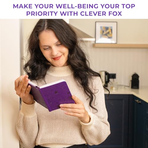 Clever Fox Fitness & Food Journal, Workout Planner, 4.2"x5.7" Purple | Lasts 3 months, undated hardcover exercise & weight loss journal for women, gym, diet, meal tracker, calorie counter book - color: Purple, size: Pocket (4.2" x 5.7")