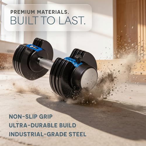 LifePro Adjustable Dumbbells Set – Quick-Adjust Space-Saving Weights with Anti-Slip Handle for Home Gym Strength Training - color: 25lb Pair Pin Adjustment