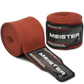 Meister Adult 180" Semi-Elastic Hand Wraps for MMA & Boxing (Pair) - color: Brown
