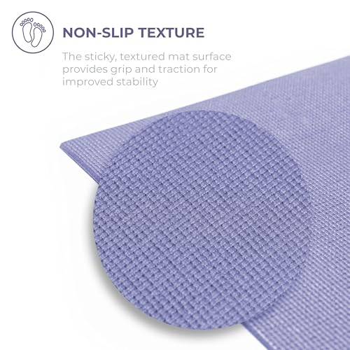 Voyage 5mm Studio Yoga Mats, 6 Pack, 72x24in - color: Peri Purple