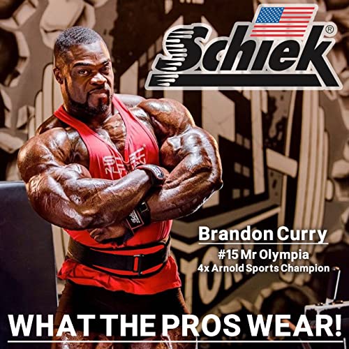 Schiek Sports Model 2004 Nylon 4 3/4" Weight Lifting Belt - Black - color: Red, size: X-Small