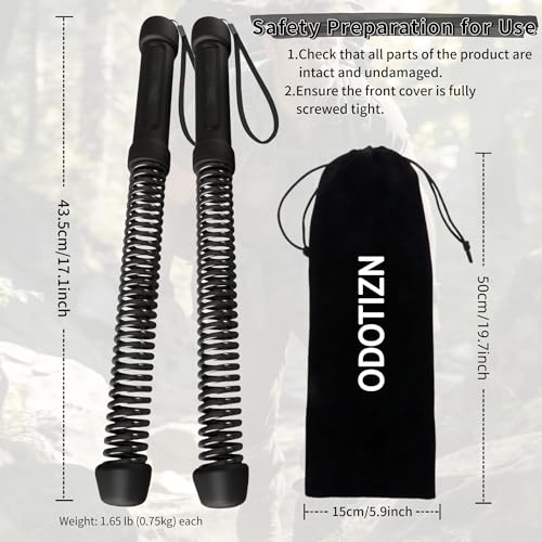 Ropeless Battle Ropes for Home Gym for Men & Women, Portable Cordless Weighted Workout Rope Set with Storage Bag & Workout Guide, Cordless Battle Ropes Alternative for HIIT Cardio(Black) - color: Black