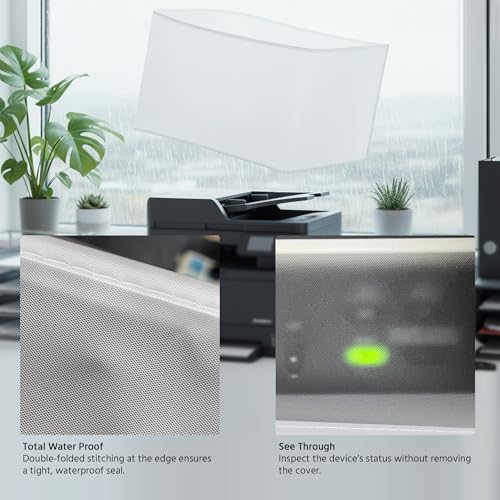 Printer Cover Case Protective Covers Jacket, Compatible with HP, EPSON,Canon, Brother, PIXMA Officejet -18W x14D x6H in - size: 18W x14D x6H