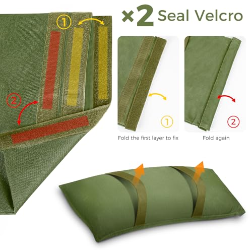 200 LBS Sand Bags for Weight, Umbrella Base Weights Sandbags, 4 Packs Fillable Heavy Duty Weight Sandbag for Outdoor Furniture Garden Backyard Patio Umbrella Trampoline Poolside Accessories (Green) - color: Green