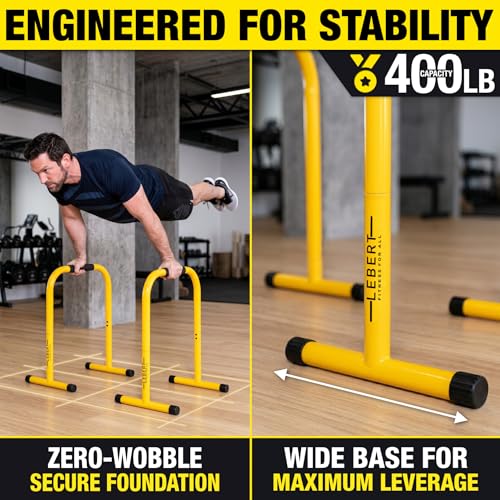 Lebert EQualizer Total Body Strengthener – Dip Station - Standard & XL - color: Yellow XL