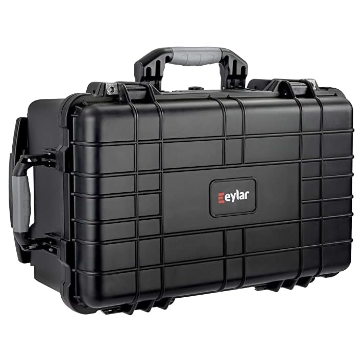 22" Roller Travel Hard Handgun Case Waterproof with Custom Foam Insert
