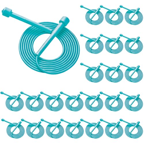 YYDYTTKX Adjustable Jump Rope Bulk, 9.2 ft Tangle-Free Speed Skipping Rope for workouts, group training, teams, family and Gym Class - color: Blue, size: 24