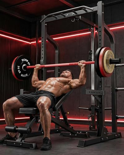 7FT Olympic Barbell, 1500LBS Weight Bar For Weightlifting and Powerlifting | 45lb Olympic Bar with Needle Bearings & Brass Bushings, Strength Training Bar Fit 2" Standard Weights Home Gym