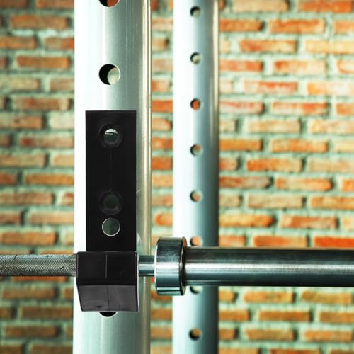 FOMIYES 2Pcs Wall Mounted Barbell Storage Rack Pa PP Fitness Equipment Holder Space-saving Dumbbell Rod Stand Compatible with Electroplated Bars Easy Installation and Stable Support