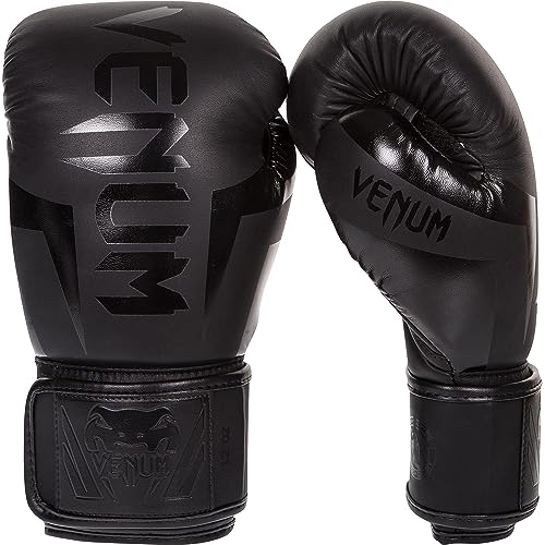 Venum Elite Boxing Gloves - color: Black, size: 10-Ounce