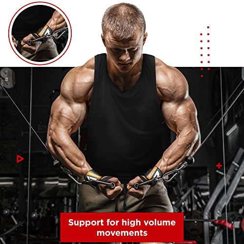 RDX Wrist Wraps for Weightlifting (Pair), IPL USPA Approved, Elasticated 18” Cotton Straps Support with Thumb Loop, Gym Wrap for Weight Lifting Powerlifting Competition Strength Training Bodybuilding - color: USA Flag
