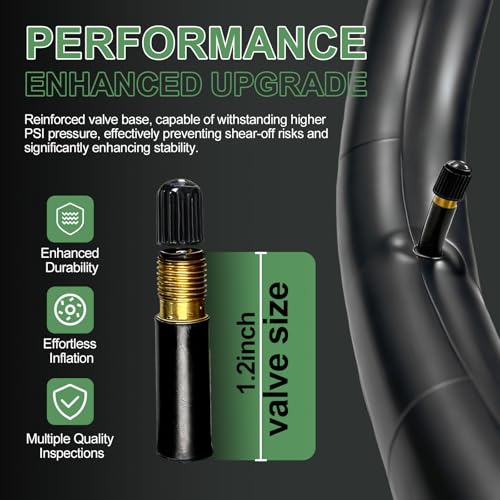 2 Pack of Fat Tire Bike Inner Tubes, 20/24/26 X4.0 Heavy Duty Bike Tube, Inner Tube with 32mm Schrader Valve for Snow Mountain Bike E-Bike - size: 26X3.0 (2 Pack)