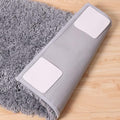 Rug Pad Gripper for Hardwood Floor Non-Slip Vacuum Tech Invisible Carpet Gripper Pads Self Adhesive Carpet Grips for Tile Washable Cuttable Rug Corner Grippers 4Pcs - size: 4 PCS