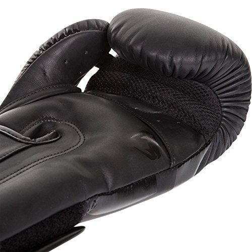 Venum Elite Boxing Gloves - color: Black, size: 10-Ounce