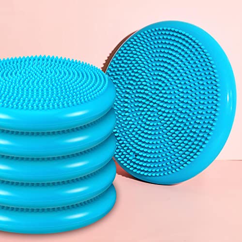 10 Pcs Wobble Cushion Wiggle Seat for Sensory Kid Flexible Seating Promotes Active Learning Improves Student Productivity Stability Inflated Balance Disc Pad with Air Pump for Classroom - color: Mint Green