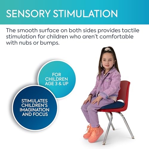 Bouncyband Wobble Pad Smooth Sensory Cushion – Balance Pad Lets Kids Wiggle to Expel Energy – Ideal for Kids who Prefer Tactile Input of Smooth Surfaces – 11.8” x 11.8” Sensory Tool Holds Up To 350lbs