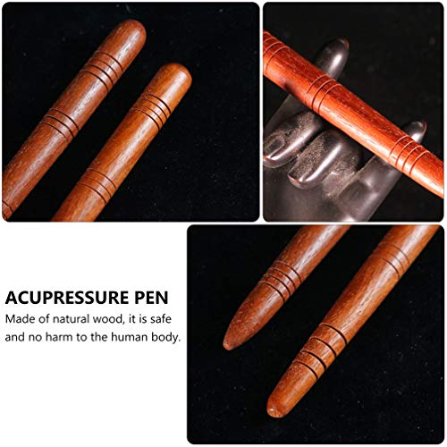 4Pcs Manual Acupressure Pen Wooden Thai Massage Stick Rod Deep Tissue Massage Tool Trigger Point Relief Pain Therapy Tools Full Body Relaxing Gifts Acupressure Pen,Acupressure Tools