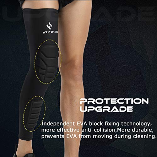 Knee Calf Padded 2 Pack Compression Leg Sleeve Shin Protective Support - size: Medium