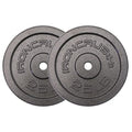 Standard 1 inch Cast Iron Weight plates - Superior Hammertone Finish, Wider Range 1.25-50 lbs Weights. Ideal for Dumbbell Handles, 1in Barbells, Adjustable Kettlebell Handles - Sold in Pairs - color: 25lb (Set of 2)