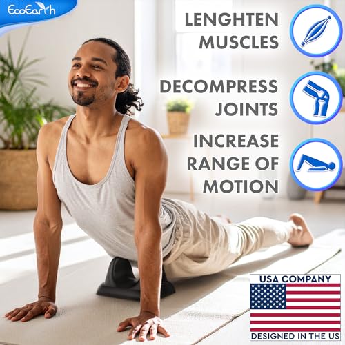 EcoEarth Psoas Release Massage Tool - Black - Deep Tissue Hip Flexor Massager with Anti Slip Base - Myofascial Massage Tool for Lower Back & Psoas Muscles - Trigger Point Massager - style: Anti Slip Base
