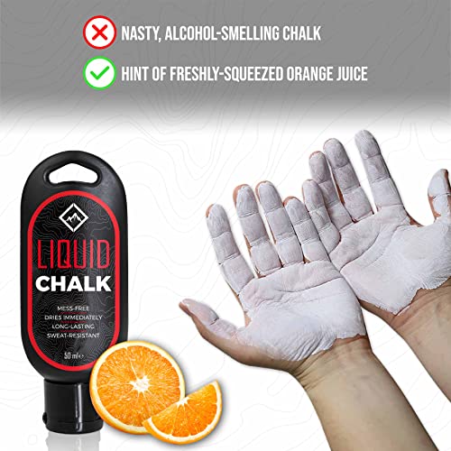 SURVIVOR Liquid Chalk for Rock Climbing, Weight Lifting, Gymnastics - Liquid Grip for Workout Training - Climbing Chalk & Lifting Chalk for Weightlifting - Liquid Gym Chalk - size: 50ML