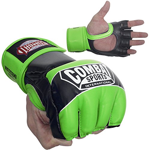 Combat Sports Pro Style Grappling MMA Gloves - color: Red, size: Standard