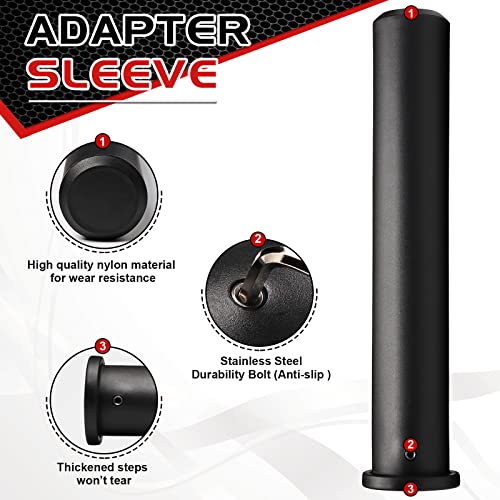 Olympic Adapter Sleeve - Converts 1" Standard Weight Plate Posts to 2" Olympic Weight Plate Posts (Pair) - size: 11 inch